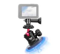 ULANZI Support Magnétique pour Caméra d'Action, Support de Caméra avec Rotule à 360° & Fixation Rapide UKA, Compatible avec 1/4'' 3/8'' GoPro Hero 13/12/11/10/9/8/7/6, DJI OSMO Action, Insta 360, DSLR