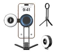 ULANZI Trépied magnétique pour téléphone portable et lumière à selfie magnétique pour iPhone
