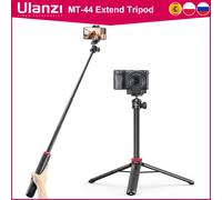ULANZI TRIPOD MT-44 trépieds Smartphone Vlog trépieds avec chaussure froide support de téléphone pour trépied Mobile appareil photo Portable SLR Noir