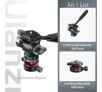 Ulanzi U-190 U190 Guardian Trépied Tête Hydraulique scanner Vidéo Amortissement Tête Pour Trépied Monopode DSLR Caméra Support Stand Mobile - Type U-190 Leveling kit