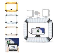 Ulanzi U200 Anneau LED bi-colore, 8000mAh, CRI 96+, réglable 360°.