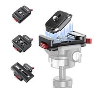 ULANZI UKA12 Pro Plaque à dégagement rapide, adaptateur de trépied Arca-Swiss avec double verrouillage et filetage 1/4"-3/8" pour Sony, Canon, Nikon, DJI, Ronin, Gimbals, Slider