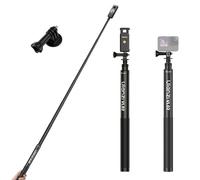ULANZI VL02 Perche à Selfie en Fibre de Carbone pour Insta360, 2,7 m pour caméra d'action Go Pro, rallonge 1/4", Compatible avec différents appareils, Longueur réglable