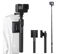 Ulanzi VL04 - Perche à selfie avec sangle d'épaule et support pour sac à dos, perche monopode extensible avec adaptateur pour caméra d'action GoPro, perche de voyage à main avec vis 1/4" pour Insta360