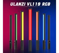 Ulanzi VL119 bâton lumineux coloré RGB portable 19.68 pouces baguette lumineuse LED portable CRI 95 + 2500K-9000K lampe de Studio de photographie VL119 RGB