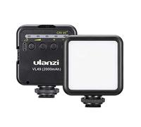 Ulanzi Mini lampe LED VL49 – Luminosité réglable 5500 K CR95+ Batterie 2000 mAh Noir