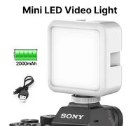 Ulanzi VL49 Mini lumière vidéo LED 2000mAh CRI 95 + 5500K Portable photographie Vlogger lumière de remplissage avec chaussure froide pour appareil photo reflex numérique VL49 Noir
