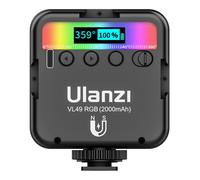 Ulanzi VL49 RGB LED LumièRe de Remplissage Portable Multifonction 2500K-9000K CaméRa de Poche LumièRe de Remplissage éClairage de Photographie en