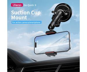 Ulanzi ZJ01 Go-Quick II support à ventouse extensible pour voiture