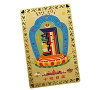 ulapithi Carte porte-bonheur du dieu de la richesse, carte du dieu chinois de la richesse - Carte chinoise Feng Shui du dieu de la richesse | Femmes Hommes Lucky Charm Wallet Décoration Carte