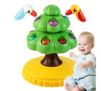 ulapithi Jeu de Pêche pour - Jouet de Table Pêche - Oiseau Magnétique en Forme d'arbre Cueillant des Fruits et Sonore Activité Éducative Tournante pour 3+ Coordination Main-Oeil