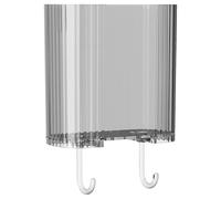 ulapithi Organisateur de douche pleur, organisateur de douche de salle de bain,Montage mural de changement de salle de bain avec 2 crochets - Pas de panier de rangement transparent pour, maison