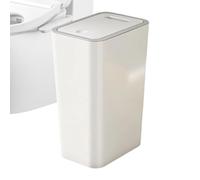 ulapithi Panier avec couvercle | Panier à déchets de cuisine, porte-déchets compact de 10 litres | pour lavabo WC maison bureau dortoir intérieur salle de bain