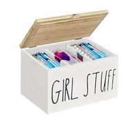 ulapithi Porte-tampons - organisateur séparé | boîte de porte serviettes en bois avec couvercle, pour maison d'hôtel femme hygiène intime salle de bain