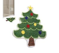 ulapithi Tapis et tapis de bain de Noël | Tapis de bain de Noël | Tapis de baignoire avec motif arbre de Noël | Tapis de salle de bain d'arbre de Noël 16 x 24 pouces, tapis de bain