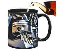 ulapithi Tasse à café mécanique amusante, tasses à café mécaniques pour hommes | Tasse à thé Tasse à café, décoration de bureau fraîche des tasses à café du moteur mécanique, tasses en céramique