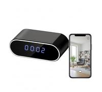 ULar 2-in-1 Alarm Clock Camera HD WiFi Camera with 64GB SD Card, WiFi & AP Hotspot Remote Live Viewing, Local Recording, 2600mAh Battery No Audio