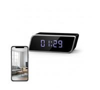 ULar Alarm Clock Camera, 2-in-1 Alarm Clock & Camera, 4K UHD, HD Night Vision, 2600mAh Battery, WiFi&AP Hotspot No Audio (with 64GB SD Card)