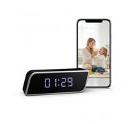 ULar Alarm Clock Camera 2-in-1 with 16GB SD Card, 4K UHD HD, Night Vision, 2600mAh Battery, WiFi & AP Hotspot, Remote View, Motion Detection, Wireless Alarm Clock for Home Office Hotel No Audio