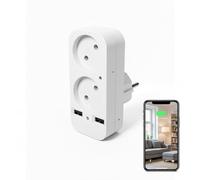 ULar Smart 2-in-1 Plug-in Camera, 1080P FHD High-Definition Video, Wall-Plug Design - Charge Devices While Home Monitoring, WiFi & AP Hotspot No Audio