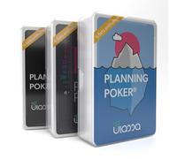 Ulassa Jeu de Carte de Agile Planning Poker Cards pour 12 Personnes (3 Jeux) - Jeu de Cartes Scrum Poker pour Une estimation Efficace des Efforts en équipe - Version IDE + Planets