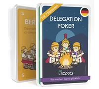 Ulassa Jeu de Cartes de Poker de délégation - Augmentez la Communication et la Motivation au Sein de Votre équipe - pour 7 Personnes - Version Allemande