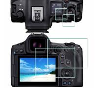 ULBTER Protection écran pour Canon EOS R5 Mark II + Top [Lot de 2 + 2] EOS R5 ii Film en verre trempé 0,3 mm Haute définition Dureté 9H Anti-rayures Anti-bulles
