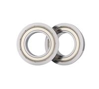 ULBTLUOYV 2PCS P4/P5 Roulement à bride F6801/F63801/F6901 ZZ Roulement à billes à bride haute vitesse(F63801ZZ P5 12x21x7mm)