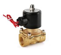 ULBTLUOYV Électrovanne pneumatique DN08 DN10 DN15 DN20 DN25 1/4" 3/8" 1/2" 3/4" 1" 12V 220V Vanne pneumatique for Eau, Huile, hélium, gaz(DN25,DC24V)