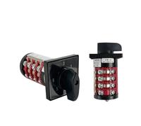 ULBTLUOYV Interrupteur de commande électrique HZ8B-20/3/4, 4 niveaux, 20 A, 0-6 positions, interrupteur à came rotatif de changement universel, HZ5B-20/4
