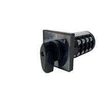 ULBTLUOYV L'interrupteur combiné HZ5B-20A convertit le moteur de contrôle rotatif à 3 vitesses Silver Dot(20 A 4 sections)