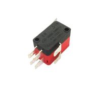ULBTLUOYV Lot de 5 interrupteurs de limite de contact argentés avec double micro-interrupteur. Longueur de la poignée : 25 mm. Goupille : 4,8 mm, 16 A, 250 V, V-152-2C25