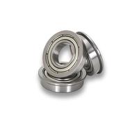 ULBTLUOYV Lot de 5 roulements à brides miniatures Diamètre intérieur 10/12/15/17/20/25/30/35/40/45/50 mm Roulement à billes à bride haute vitesse(F6207ZZ)