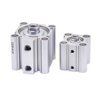 ULBTLUOYV Vérin pneumatique Compact Mince CQ2B32, Course 5-100 mm, Filetage Femelle, Double Effet(Stroke 30mm)