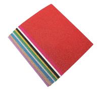 ULDIGI 10 feuilles Lot Mousse EVA Autocollante Pailletée Feuilles Artisanales Flexibles et Légères pour Bricolage Décoratif Couleur Aléatoire Couleur Aléatoire