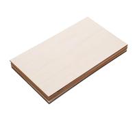 ULDIGI 10 Pièces Panneaux de Contreplaqué Brut 10 Pcs 170 X 300 X 3 MM en Bois de Peuplier, Planches à Peindre Flexibles pour Projets Artistiques et Artisanat du Bois, Feuilles Non
