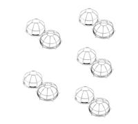 ULDIGI 10 Pièces Protection Fer pour Détecteur Alarme Incendie Support Compatible Gicleurs Sprinkler Couverture Détecteur Feu pour Garage et Hôtel