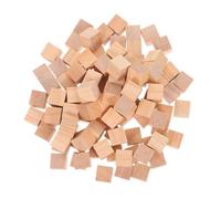ULDIGI 100 Pièces Cubes Carrés pour DIY Matériaux de Construction Précis Blocs Naturel Accessoires Créatifs pour Garçon Fille et Adultes Jeu Construction Garçon Fille