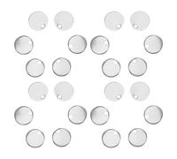 ULDIGI 100 Pièces Pour La Création De Bijoux DIY Porte-Clés Colliers Anneaux En Acier Inoxydable Étiquettes Pour Clés Étiquettes D'Identification Pour Animaux Supports Pour La