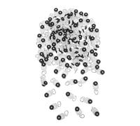 ULDIGI 100 Pièces roulettes pour Rail de Rideau Silencieuses Pouce Patins à Double Roue pour Glissière de Tringle de Plafond Accessoires de Remplacement pour Rails de Rideaux Coulissants