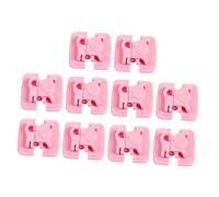 ULDIGI 10pièces Verrou De Sécurité Pour Garçon Fille Avec Motif De Chien Bloque Porte Multifonctionnel Anti-pincement Pour Armoire Réfrigérateur Tiroir Rose