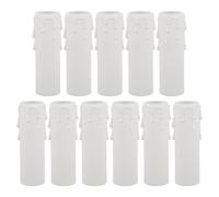 ULDIGI 12 pièces Lot de Caches Douilles pour Bougies Plastique Blanc Goutte Eau Manches pour Lustres Accessoires Décoration Chandelier Faciles à Installer et Réutilisables