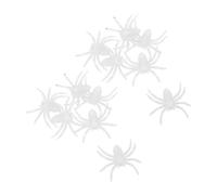 ULDIGI 12 Pièces Mini Spiders Glow in The Dark Realistic Plastic Halloween Decorations for Garden Office DIY Night Light Micro Landscape Accessories