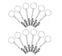 ULDIGI 12pièces Porte-clés Statue Liberté Métal Accessoires Décoratifs pour Porte-bagages Pendentifs Suspendus Souvenirs Patriotiques pour Cadeaux Juillet Memorial Day