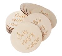 ULDIGI 14 Cartes Mensuelles En Bois Pour Bébé Accessoires Photo Faire-part De Naissance