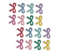 ULDIGI 16 pièces Lot d'écussons thermocollants brodés en forme de nœud décoratif patchs autocollants pour vêtements sacs chaussures DIY facile à appliquer sans couture