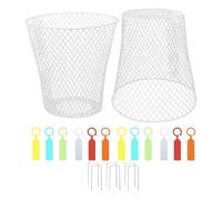 ULDIGI 2 Ensembles Cloche à Plantes en Fer Blanc, Structure Détachable | Protection pour Pot de Fleurs et Légumes, Usage Extérieur au Jardin, Design Peu Encombrant, Multifonction