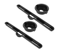 ULDIGI 2 Ensembles Folding Desk Accessories with Cup Holder and Card Slot Portable Plastic Anti-Spill Inserts for Bed Laptop Table Easy Installation for Home Office Study