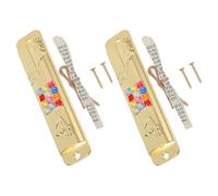 ULDIGI 2 Ensembles Ornement de Mezouza en Alliage de Zinc avec Parchemin Kasher, Décoration Murale Métal Décorative pour Porte, Protection Élégante pour Maison Juive