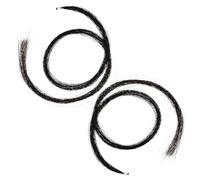 ULDIGI 2 Mèches de Crin de Cheval pour Archet de Violon, Pré-noué, Longueur Adaptée, Accessoire de Remplacement Naturel pour Violon, pour Étudiants et Débutants, Accessoires